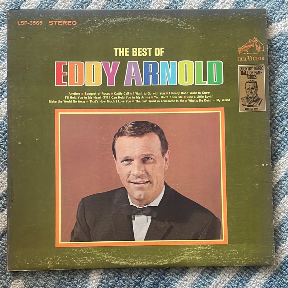 3/$30 The Best of Eddy Arnold Vintage Vinyl Record